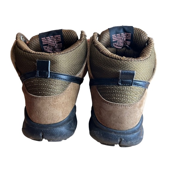 Nike Men's Sb Dunk Hi Military Brown / Black High-Top Skateboarding Shoe - Picture 4 of 13